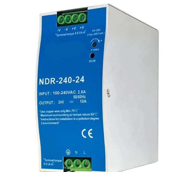 NDR-240 - DIN Power Supply - 240W - 24V - 10A