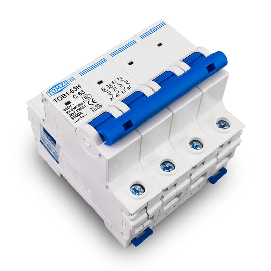 MCB - DIN Rail circuit breaker - 230/400V - 4 Polig