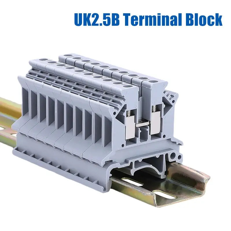 DIN RAIL Klemblok - Grijs - 32A - 690V - UK2.5B