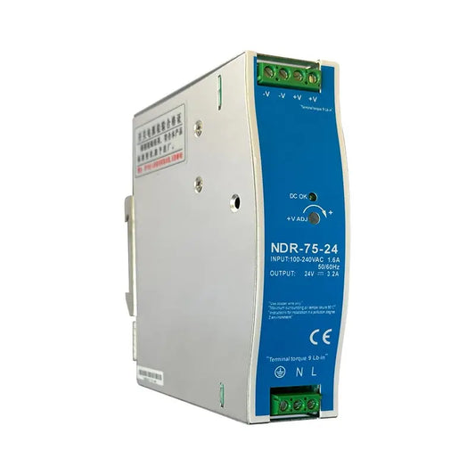 NDR-75 - DIN Power Supply - 75W - 12V - 6.2A